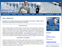 Tablet Screenshot of kursmaklerski.pl